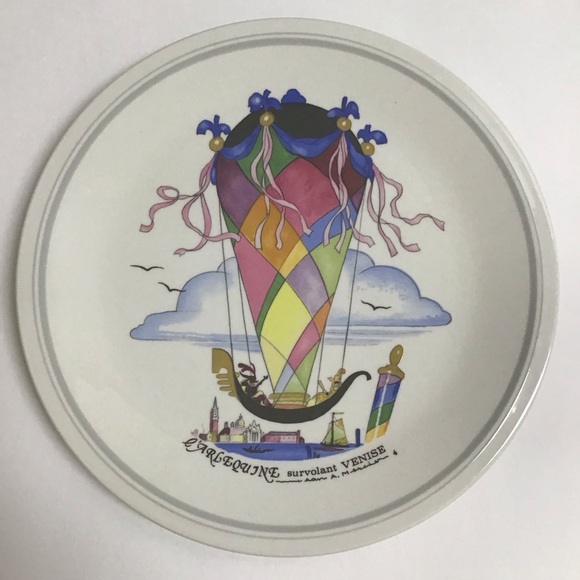Villeroy & Boch Le Ballon 8” Salad Plate L’Arlequine Survolant VENICE Mercier - Picture 1 of 7